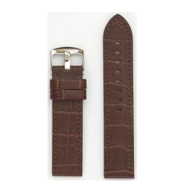 24R Brown Alligator Grain Watch Band