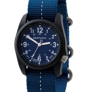 Bertucci DX3 PLUS Cobalt Blue dial and band, 40mm Polycarbonate case