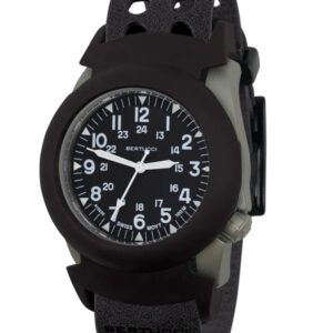 Bertucci 11516 A-2S Military Ultra-Duty  Black dial with Black Vtech Band and 40mm Stainless Steel Case