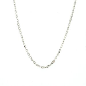 Sterling Silver 2mm Adjustable Cable Chain 18 inches