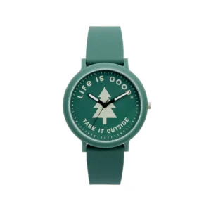 The Life is Good® by Speidel Take it Outside Watch with Granite Green Band and 40mm Case