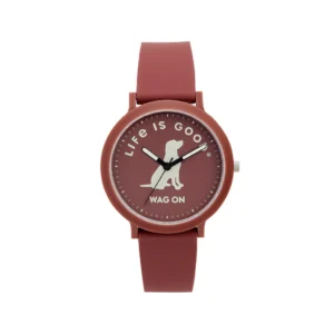 The Life is Good® by Speidel Wag On Watch with Mahagony Brown Band and 40mm Case