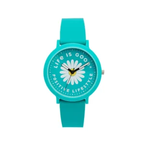 The Life is Good® by Speidel Positive Lifestyle Watch Turquoise Band, 40mm Case