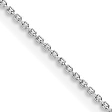 Sterling Silver Diamond Cut Cable Link Chain 18 inches