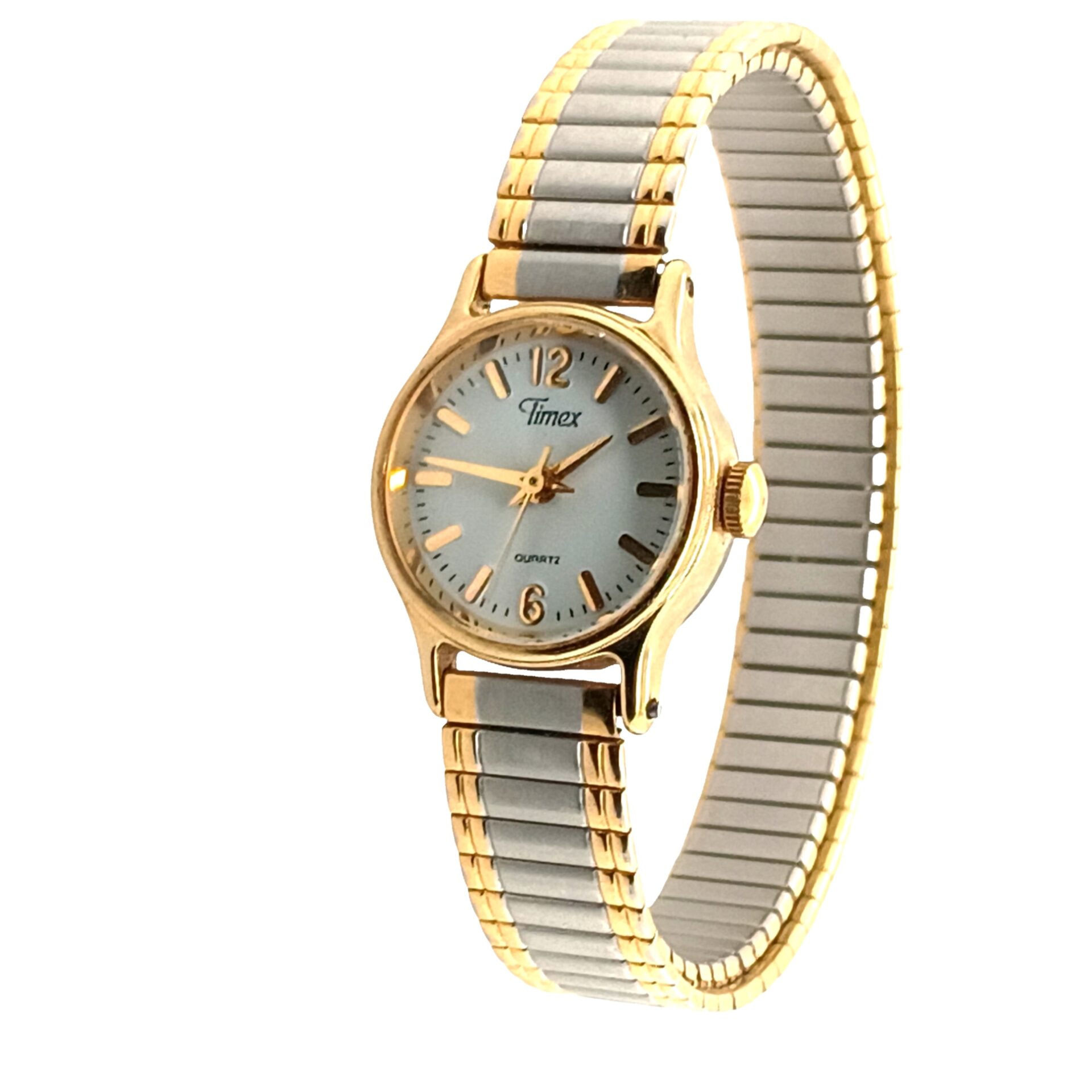 Estate Timex 2 tone with stretch band and 19mm Case
