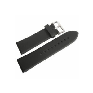 Hadley Roma 22R Black Polyurethane / Latex Free Watch Band With Buckle, 22mm Regular Hadley Roma 22R Black Polyurethane / Latex Free Watch Band With Buckle, 22mm Regular