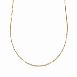 10 Karat Yellow Gold Box Link Chain, 16 inches 10 Karat Yellow Gold Box Link Chain, 16 inches