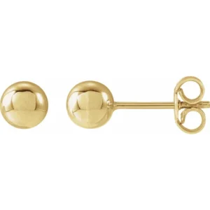 14K Yellow Gold 5 mm Ball Earrings 14K Yellow Gold 5 mm Ball Earrings